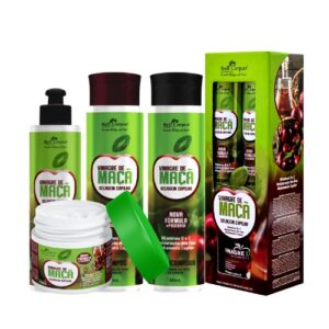 KIT CAPILAR VINAGRE DE MAÇÃ 4 ITENS