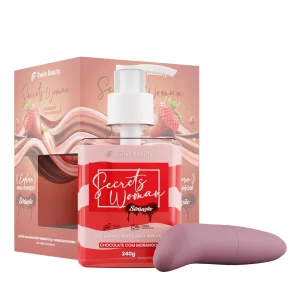 KIT 2 ITENS GEL AROMATIZANTE SENSAÇÃO 240G + MASSAGEADOR GOLFINHO SWISS BEAUTY