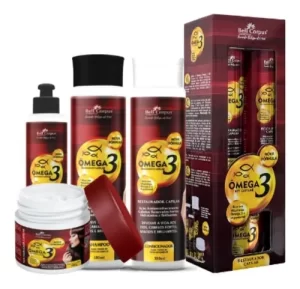 KIT CAPILAR ÔMEGA3 4 ITENS