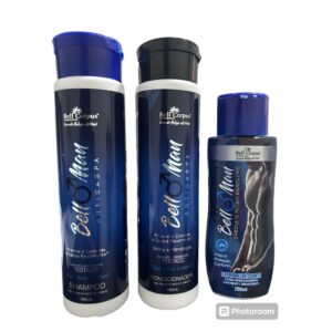 br-11134207-7r98o-lym9egrsdhyd86 KIT CAPILAR SH+ COND + SABONETE INTIMO BELL MAN 3 ITENS
