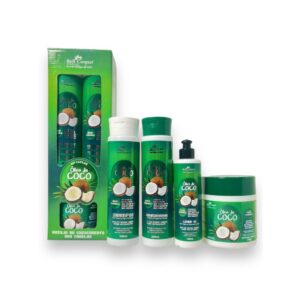 KIT CAPLILAR ÓLEO DE COCO 4 ITENS