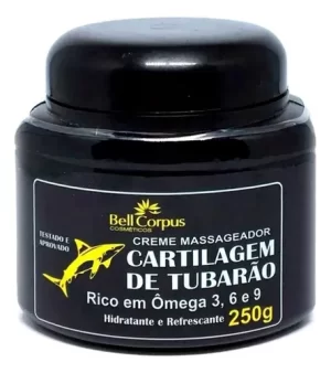 turbarao GEL MASSAGEADOR CARTILAGEM DE TUBARÃO POTE 250G
